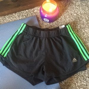 Adidas climalite shorts with spanx underneath